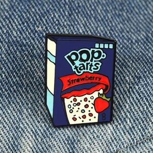 Strawberry Pop-Tarts Enamel Metal Pin